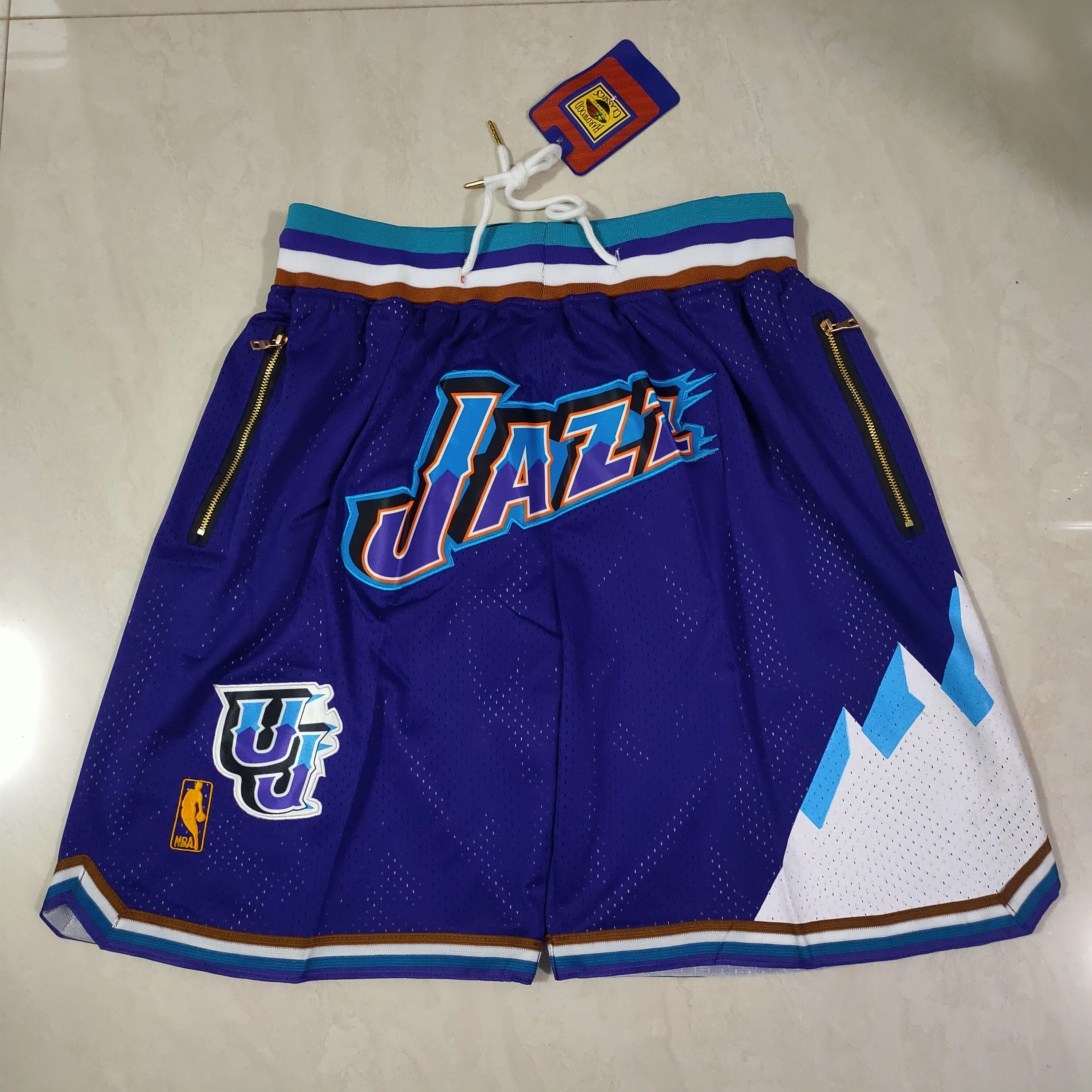 Men NBA 2021 Utah Jazz Purple Shorts->new york knicks->NBA Jersey